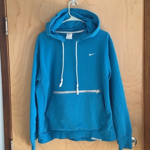 Nike Standard Issue Basketball Pullover Hoodie - Large - Blue - Picture 1 of 7